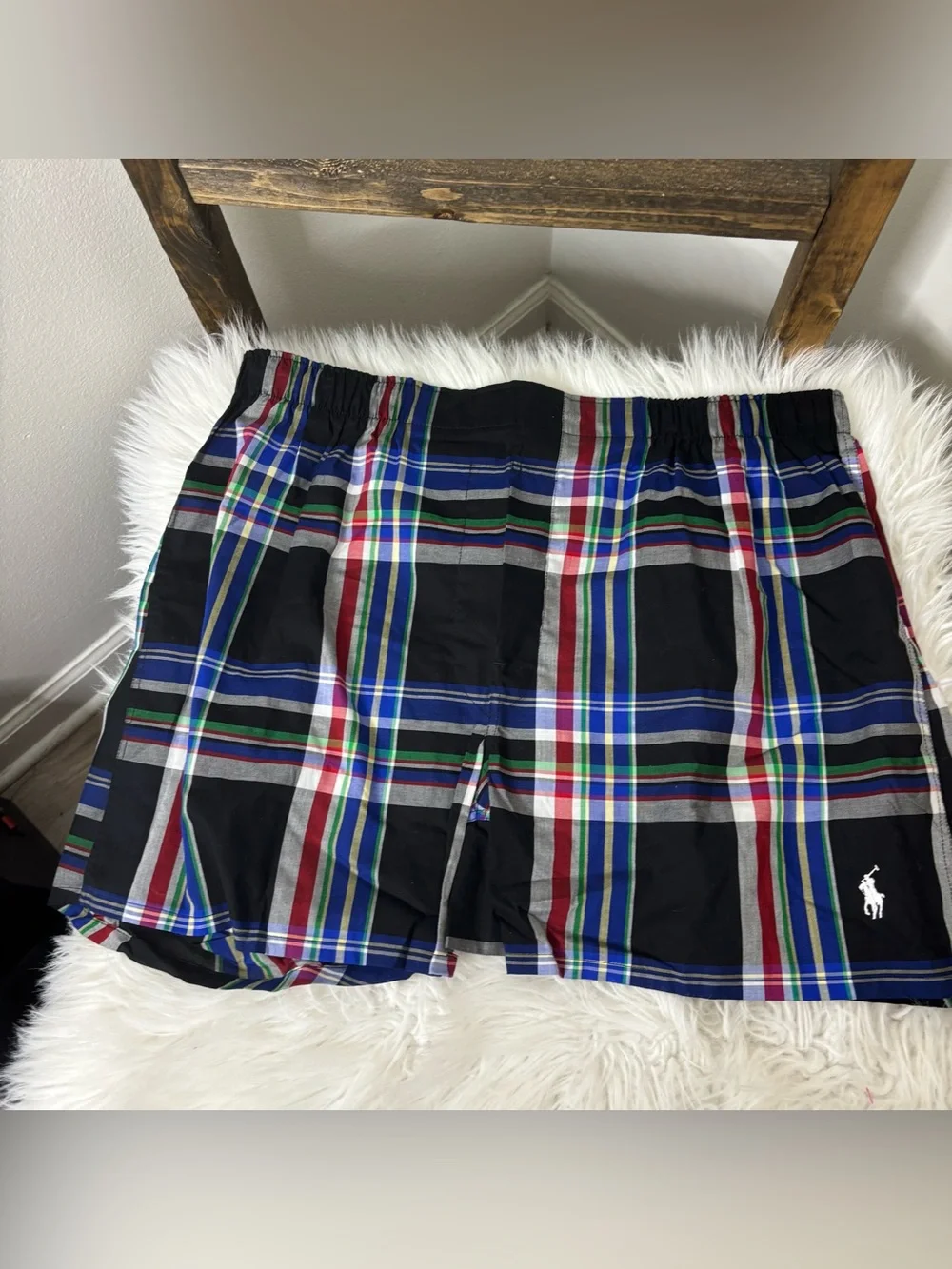 Polo Ralph Lauren Black Plaid Boxer Shorts (2)